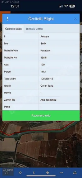 Serik Karadayı'da Sahile Yakın 126 Dönüm Nadide Arazi — fotoğraf 2