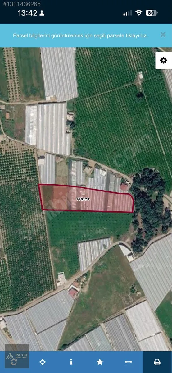 Aksu Kurşunluda 1.434 m² Satılık Tarla — fotoğraf 1