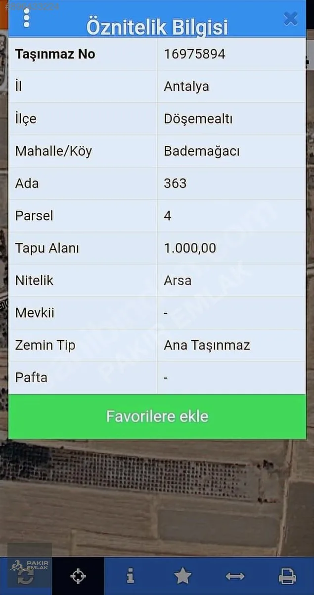 Yıldızı Parlayan Bademağacı'nda 1000 m² Villa Arsası — fotoğraf 2