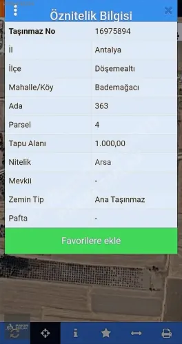 Yıldızı Parlayan Bademağacı'nda 1000 m² Villa Arsası — fotoğraf 2